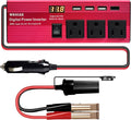 300W Power Inverter, 12V to 110V, 4 USB Port, 3 AC Outlets, Metal Housing C410870
