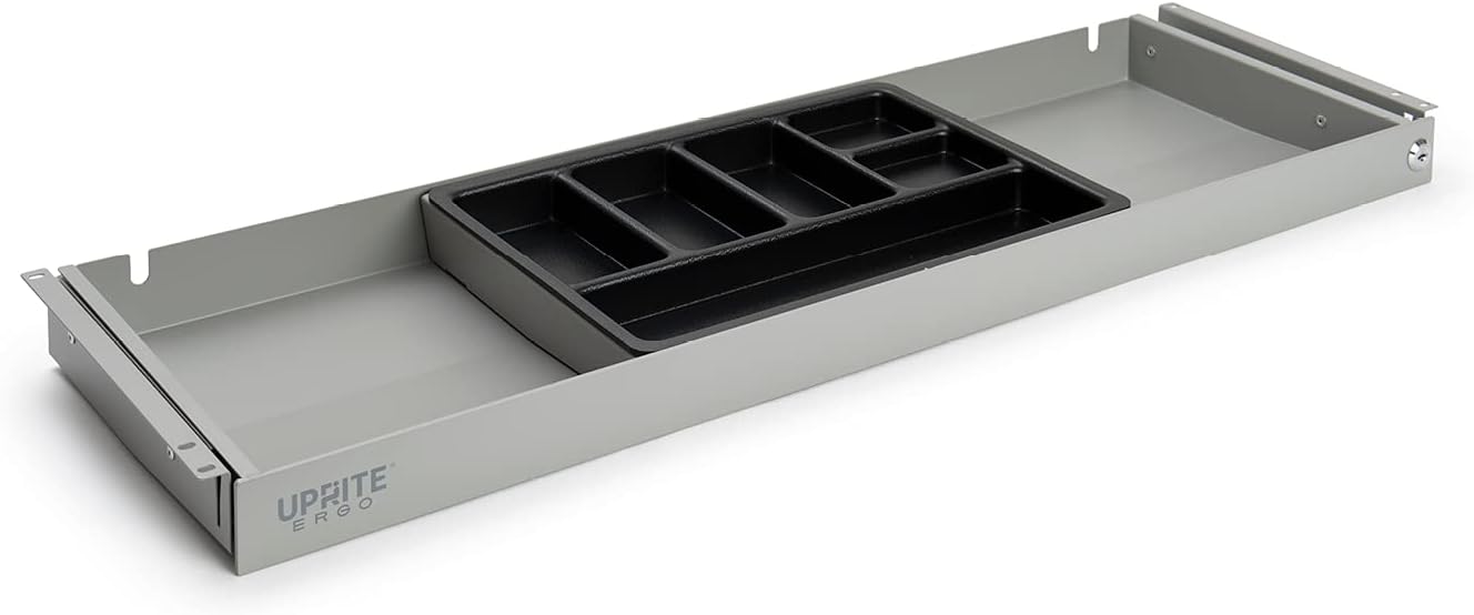 Under Desk Pen & Pencil Drawer Slim Organizer (Black, 33 x 7.5) Y870288