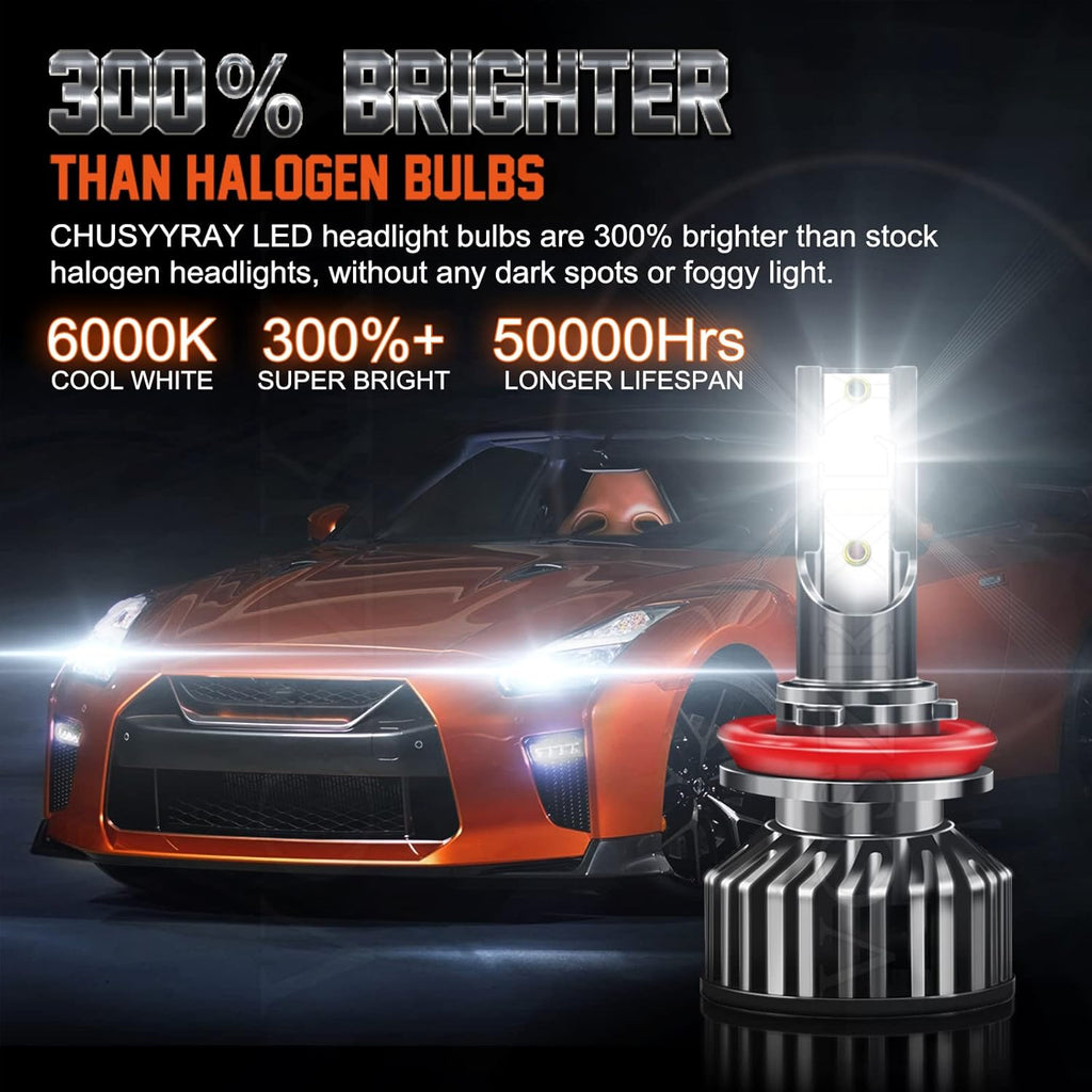9005 H11 LED Headlight Bulbs Combo Kit 4-Pack K8220