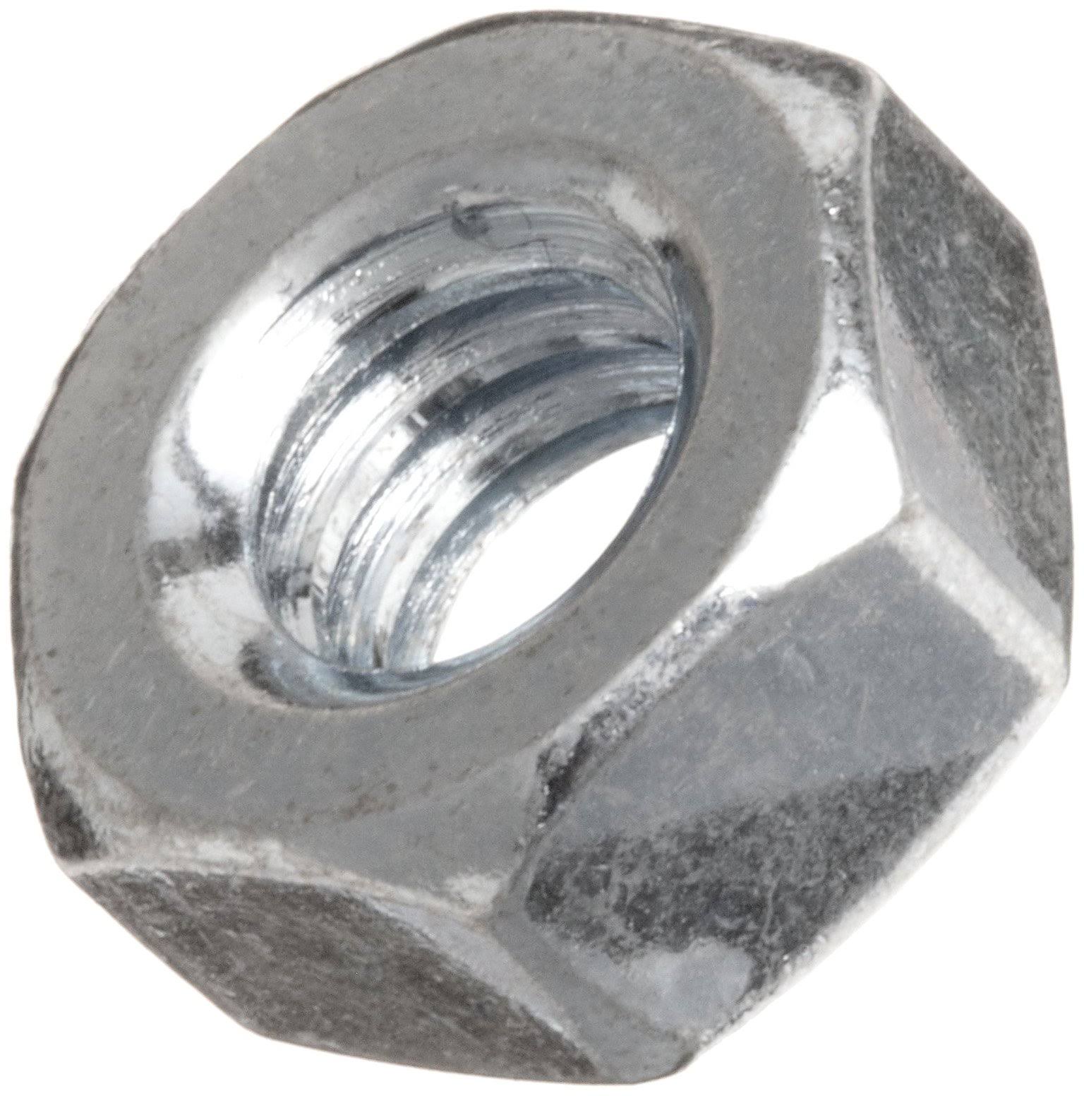 3/8-16 Low Carbon Steel Zinc Hex Nut - Pkg of 100 F15302