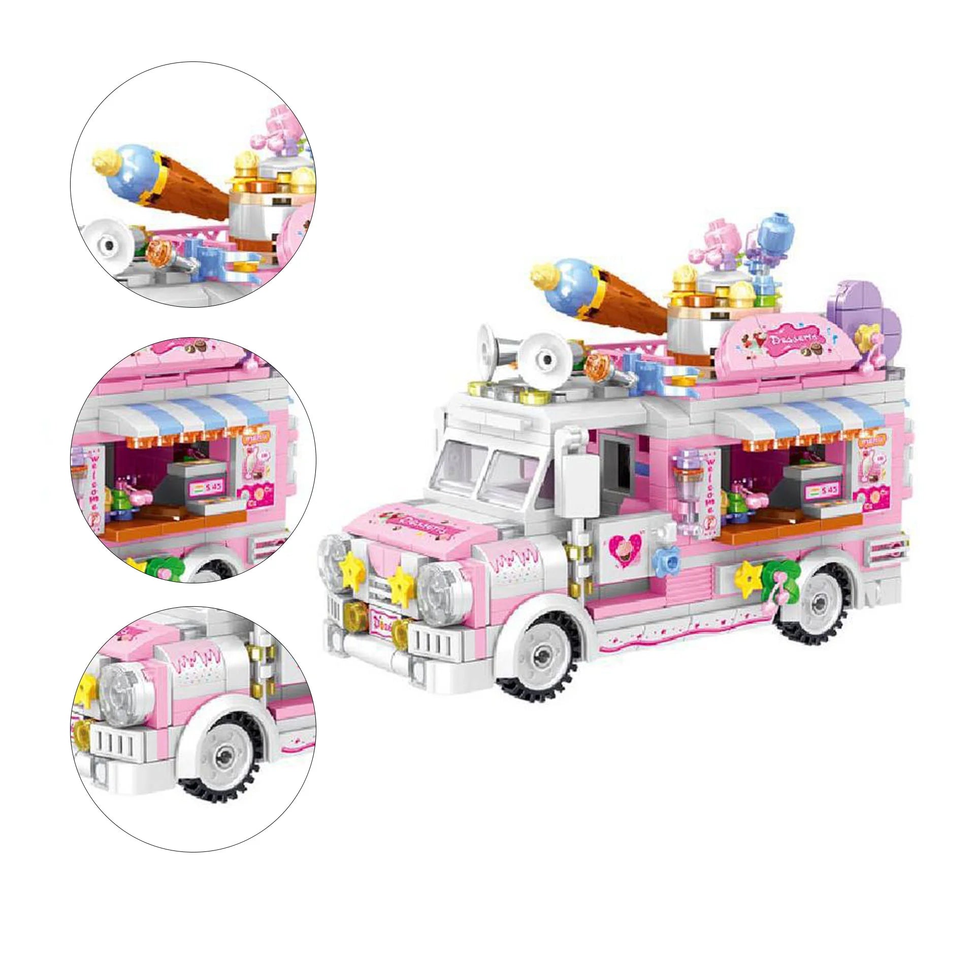 Dessert Car Building Blocks 590 Blocks F35491
