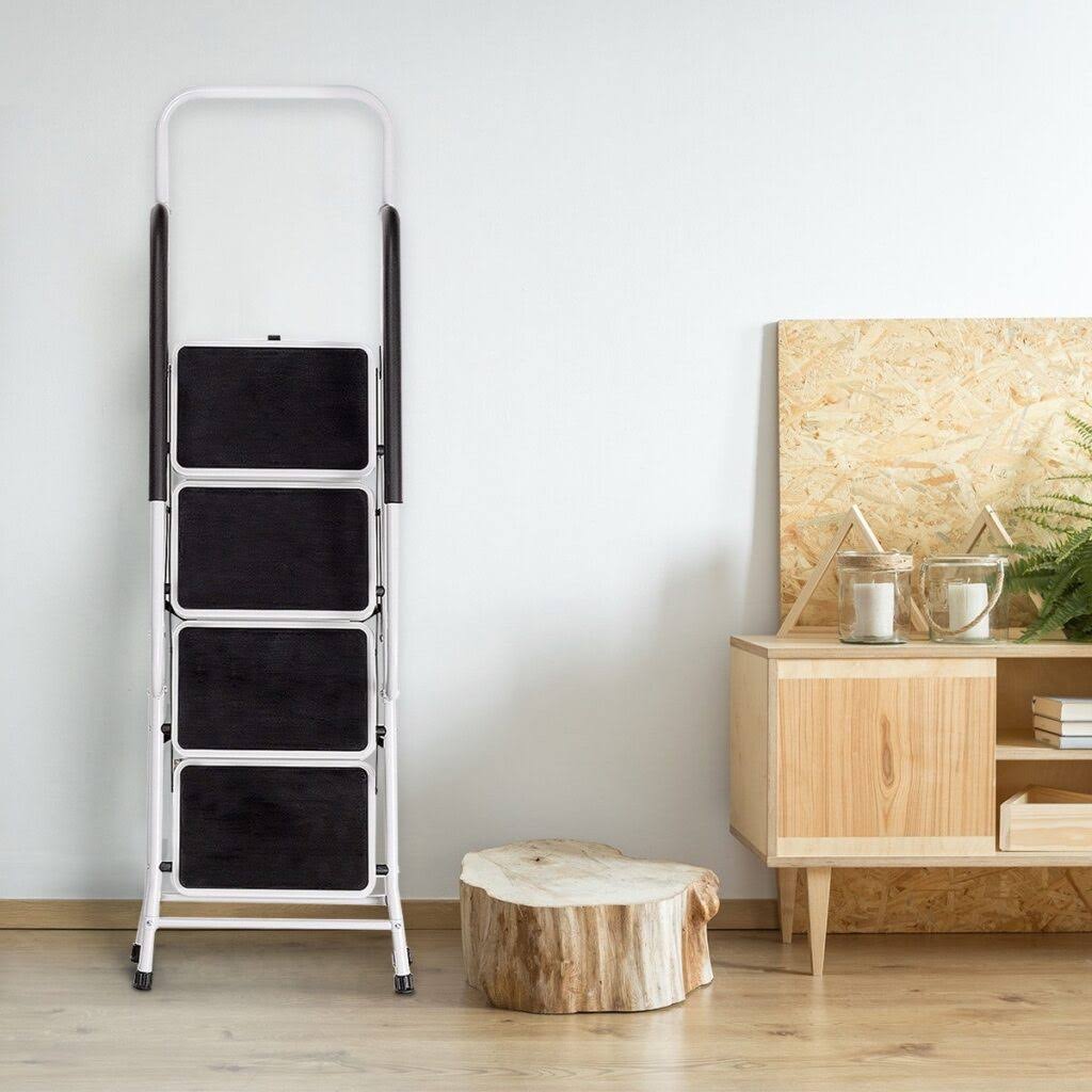 4 Step Folding Stool Ladder with Handrails D803059