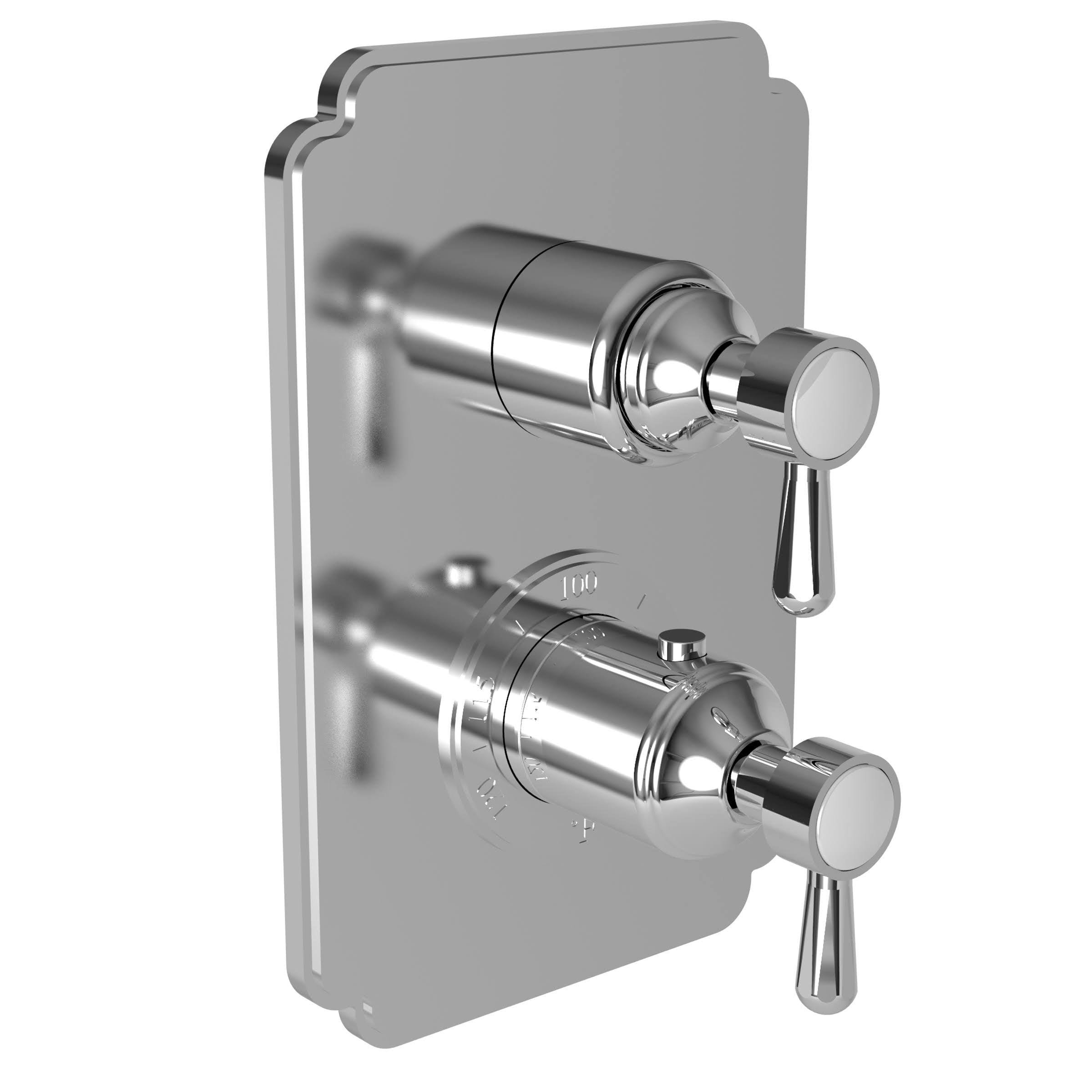 1/2x22 Square Thermostatic Trim Plate with Handle, Oil Rubbed Bronze X30137