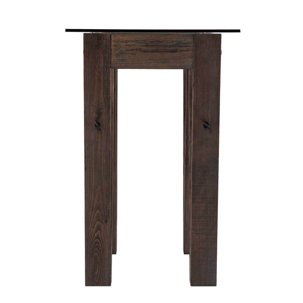 Reclaimed Wood Console Table Brown/Black W942