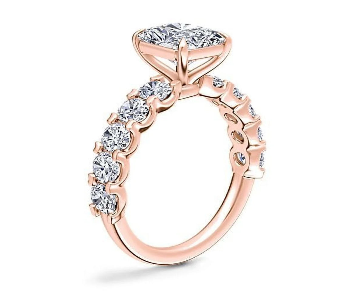 14K Rose Gold Diamond Engagement Ring N5954