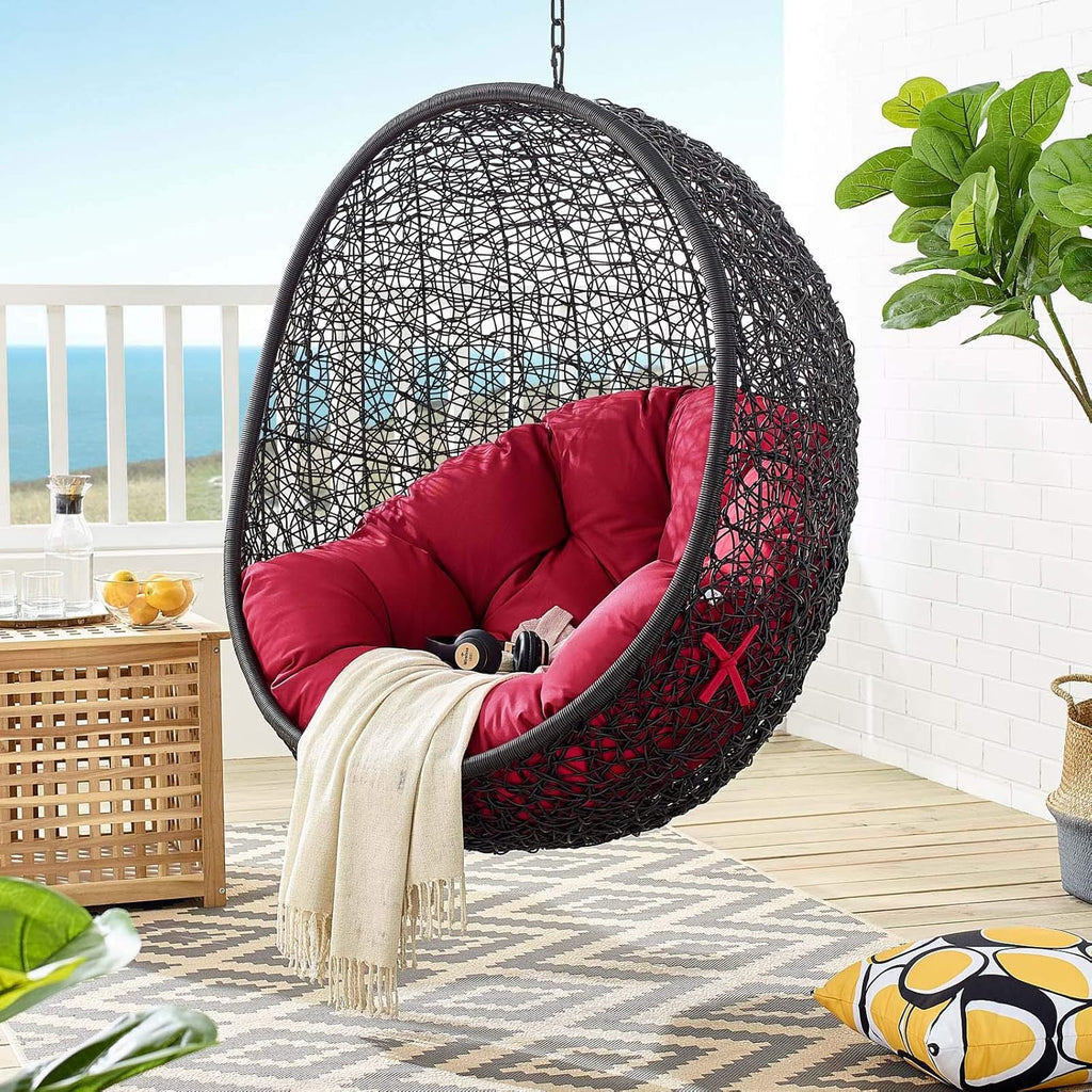 Black Turquoise Outdoor Patio Lounge Chair T360779