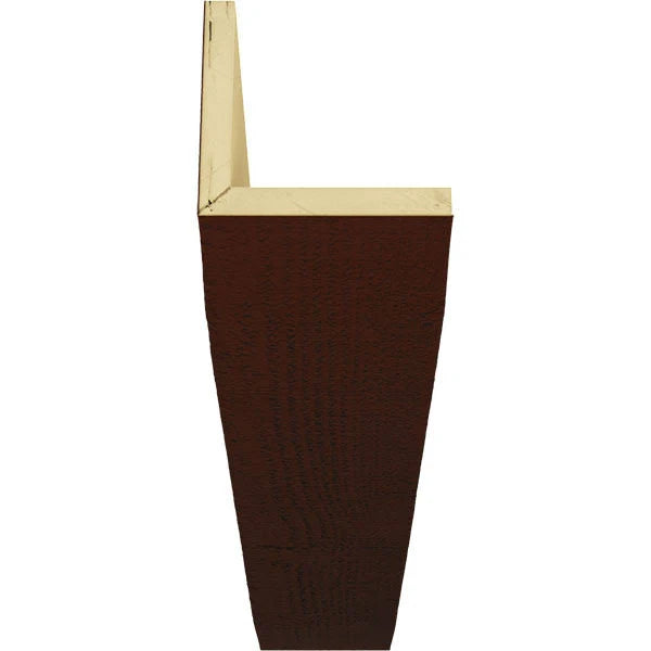 6x22W x 4x22H x 12&L Rough Sawn Faux Wood Ceiling Beam H31358