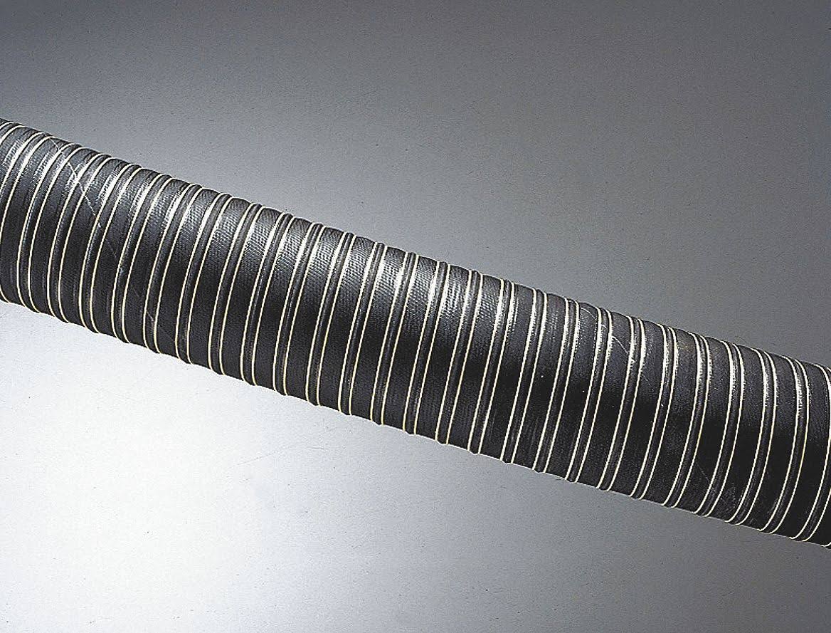 Black Industrial Ducting Hose, 3 in Dia, 12 ft E2235