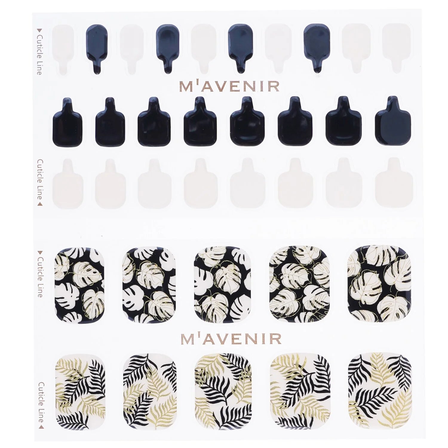 Tropical Palmtree Nail Sticker 36pcs F600516