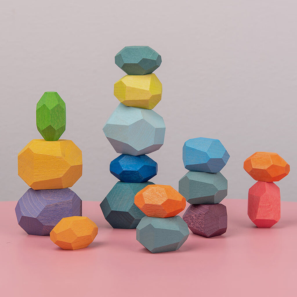 Creative Stacking Wooden Stone Building Block Toy P303743