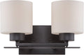 Aged Bronze Three Light Flush Fixture M90437
