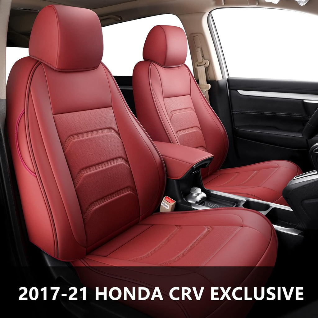 Faux Leather Custom Car Seat Covers Full Set for Honda CRV D7387