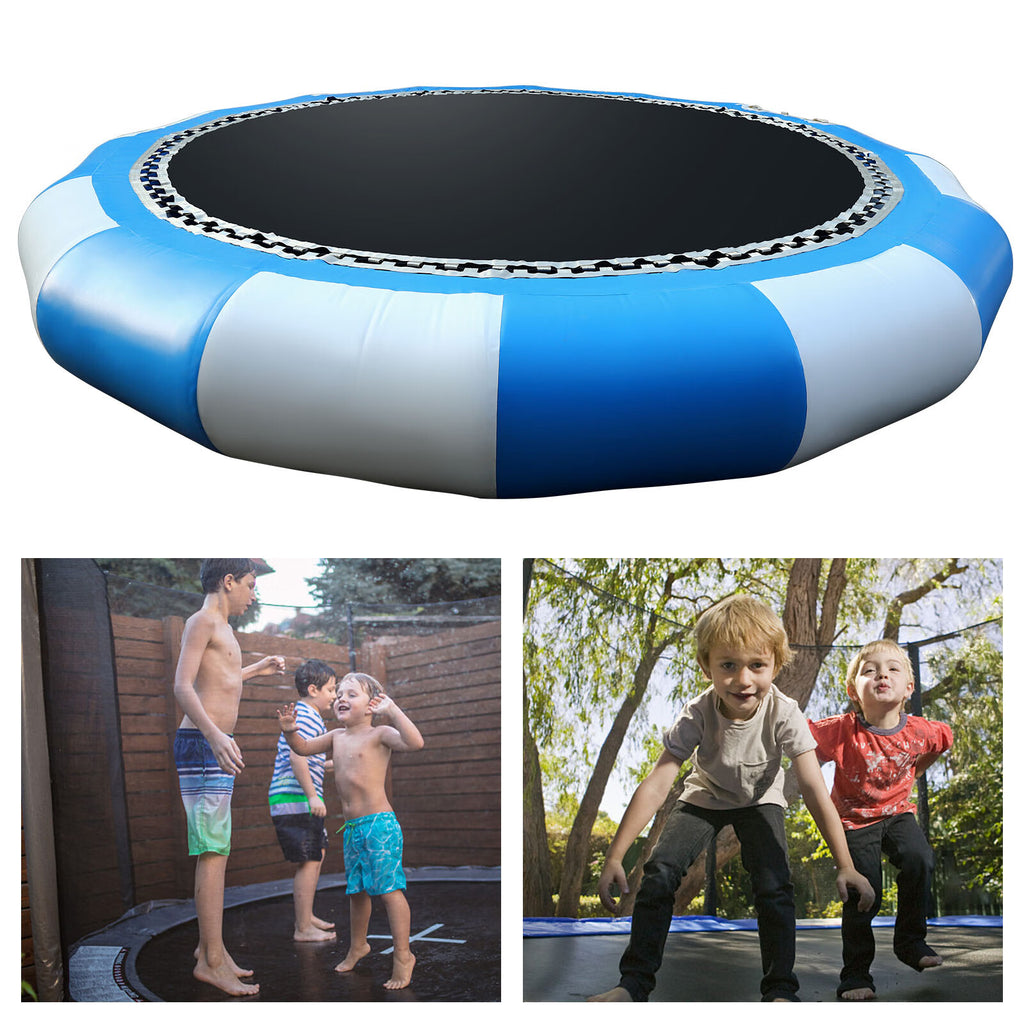 Inflatable Water Trampoline, 5M Round Floating Bouncer B4875