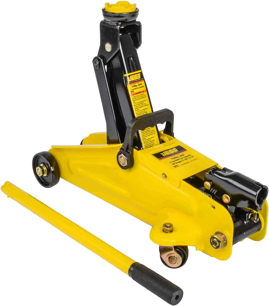 2-Ton Hydraulic Floor Jack and Jack Stands with Steel Frames W1023