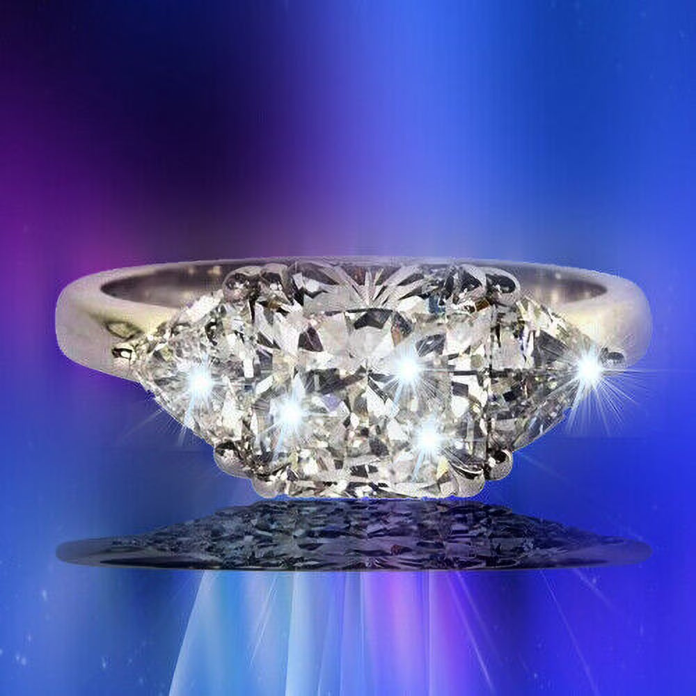 GIA Certified Radiant Cut Engagement Ring 2.25 Carat E Color VS1 F8757
