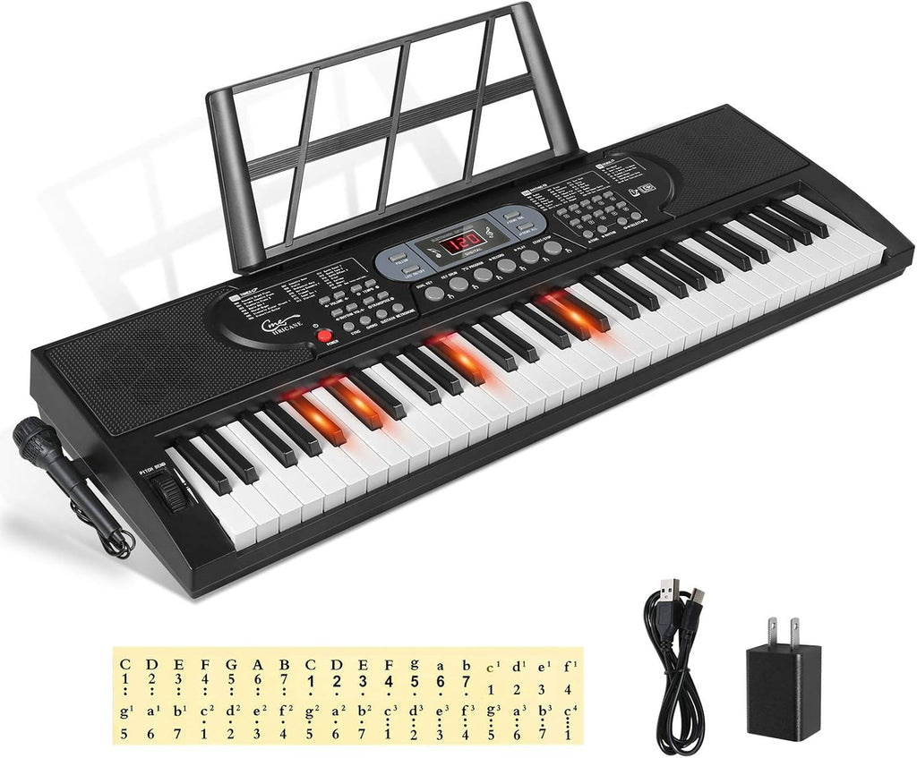 61 Key Electronic Keyboard with Lighted Keys Z1536