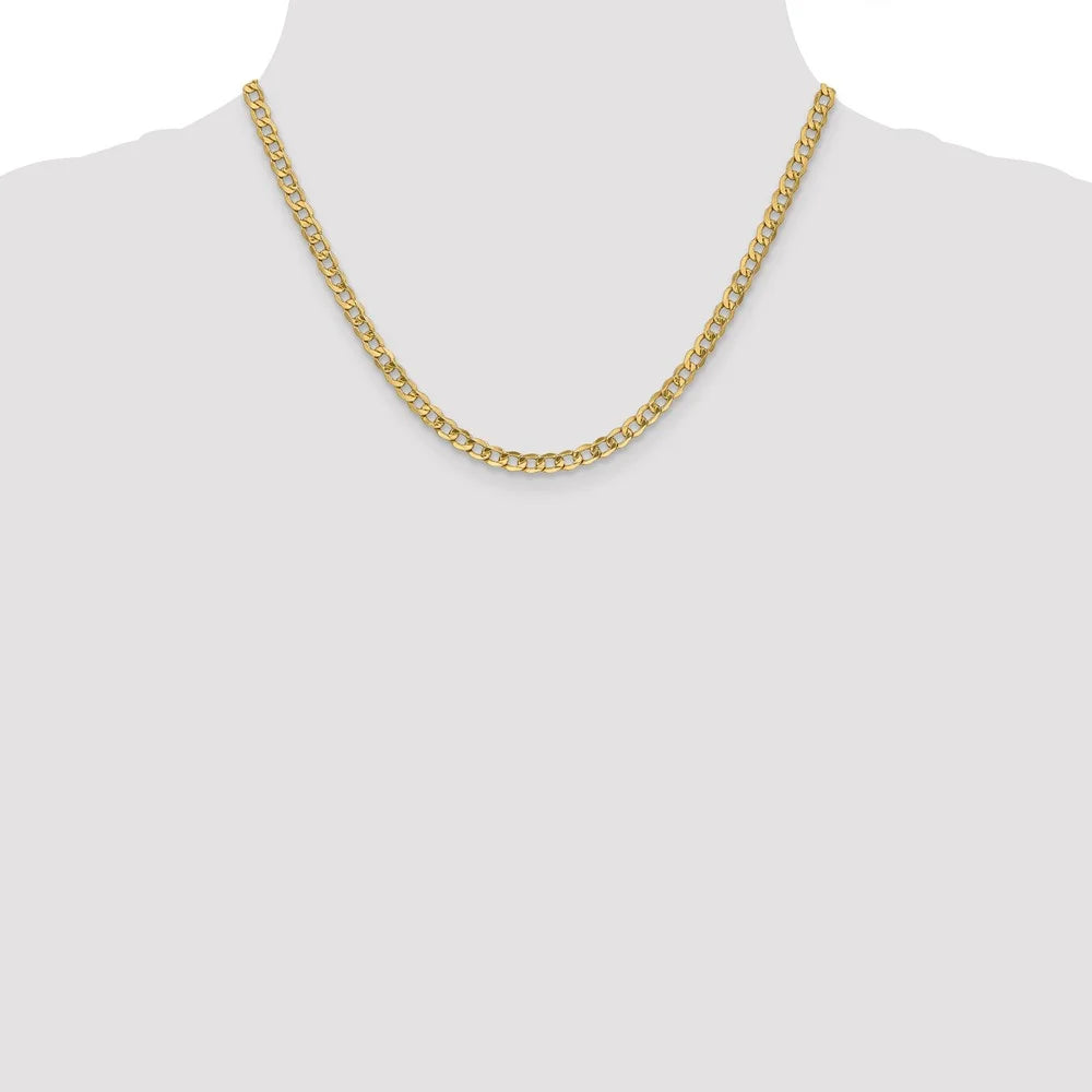 10 Karat Yellow Gold 18-inch Curb Link Chain J288