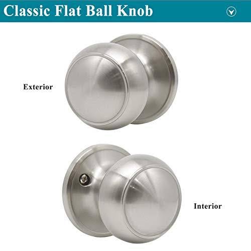 Brushed Nickel Passage Door Knobs N585330