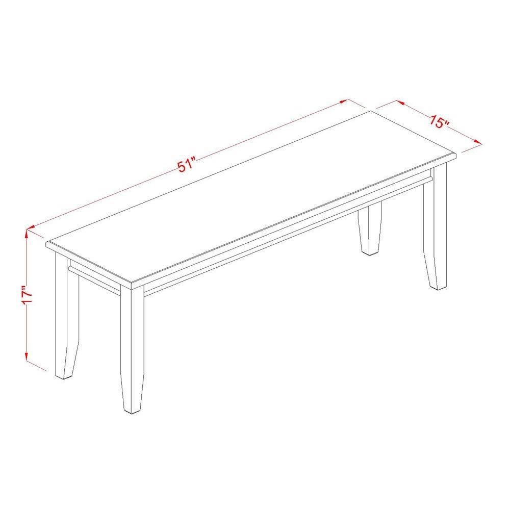 Mahogany Backless Dining Bench I65086