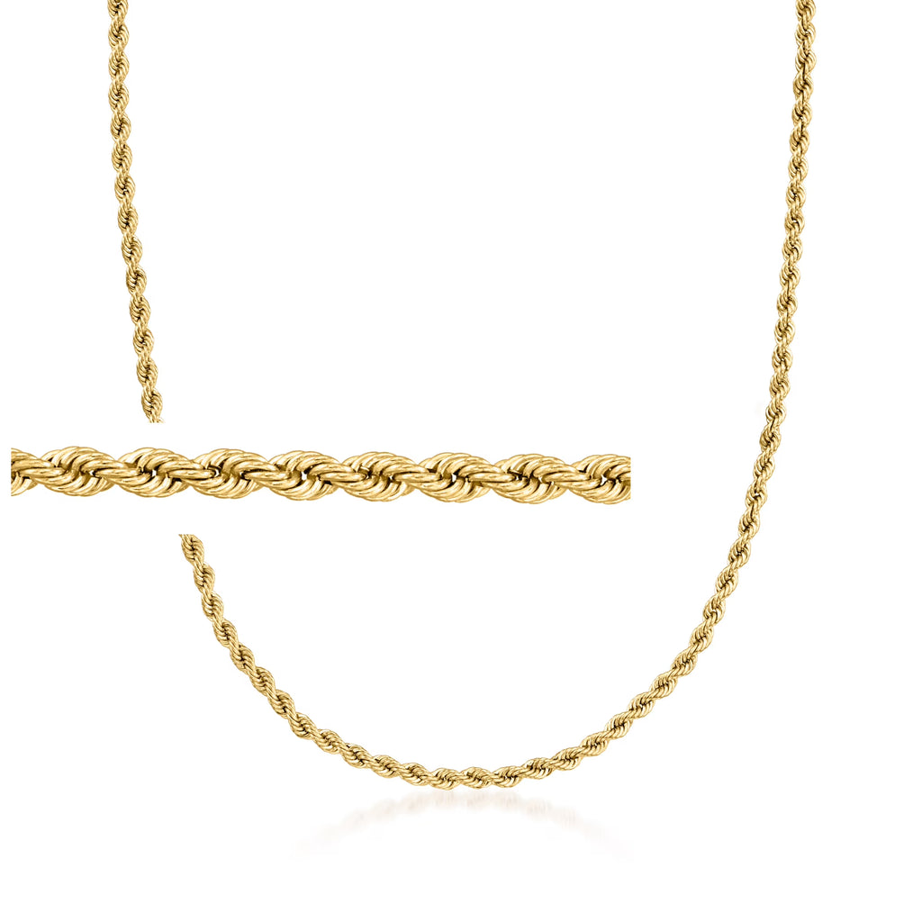 18kt Yellow Gold Rope-Chain Necklace W6888