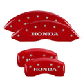 Caliper Covers Red Powder Coat Finish Silver T478279