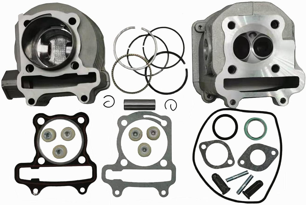 150cc GY6 Engine Rebuild Kit Cylinder Kit Cylinder Head Pack of 2 Y939405