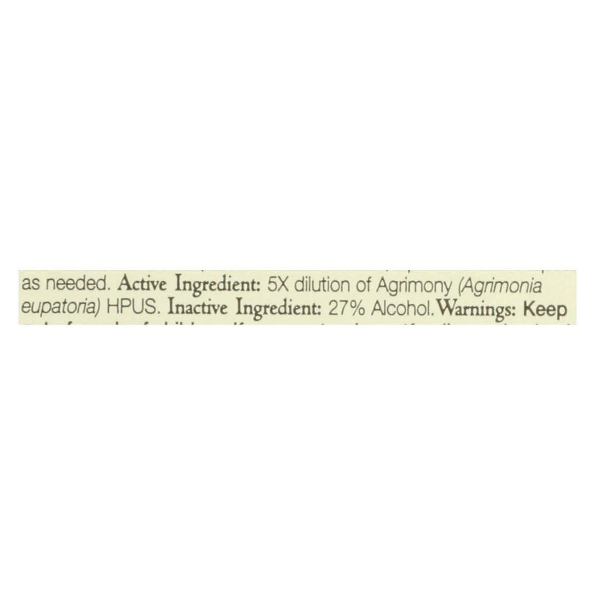 Agrimony Bach Flower Remedies Essence 0.7 fl oz X166523