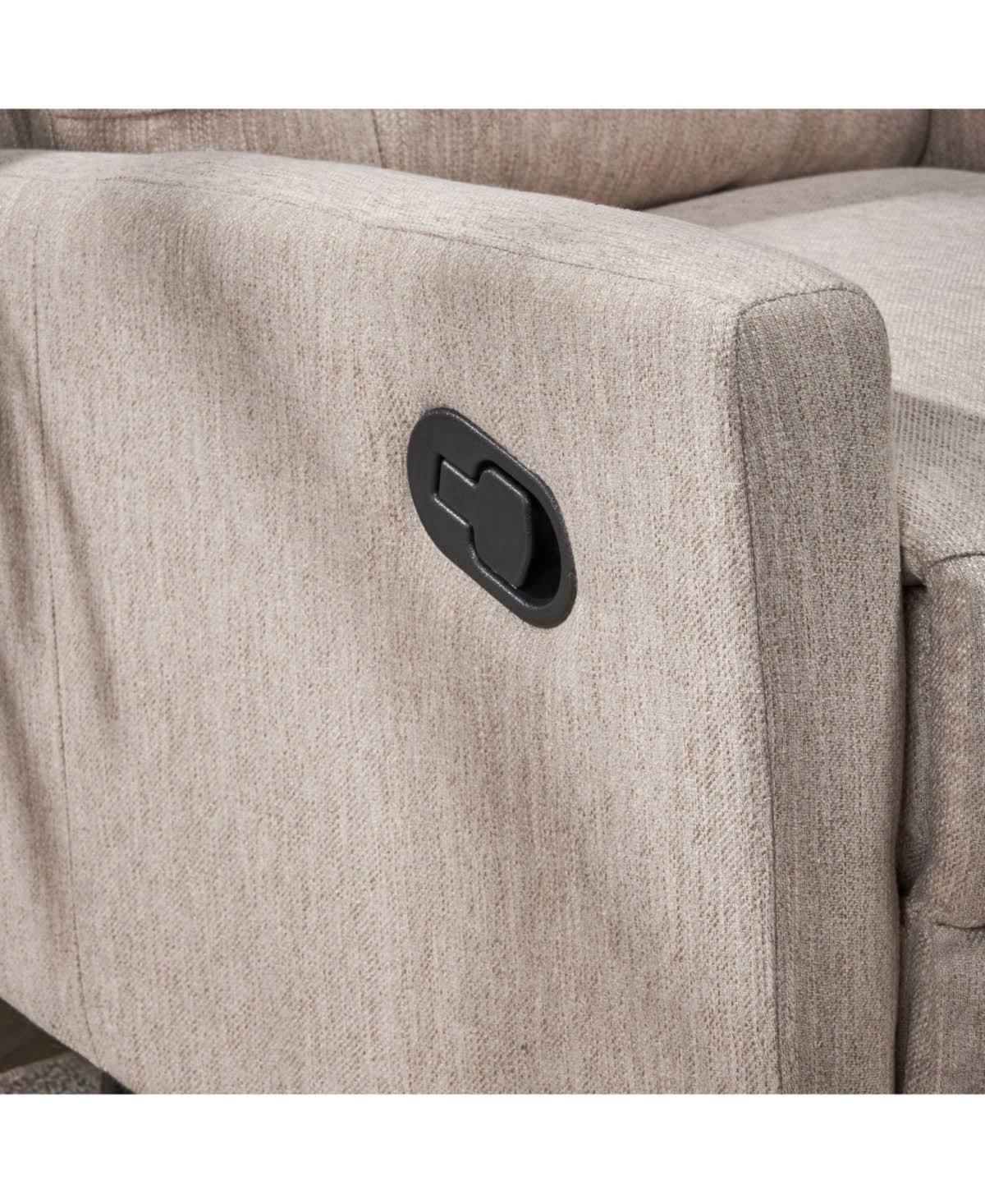 Gray and Black Contemporary Nursery Recliner W211
