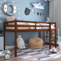 Twin Junior Loft Bunk Bed, Oak H255