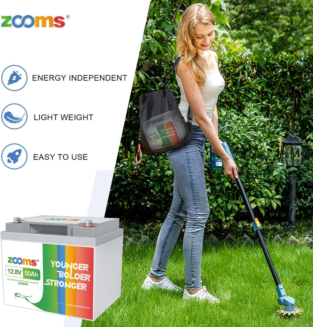 12.8V 50Ah Lithium LiFePO4 Battery with Built-in BMS W9134
