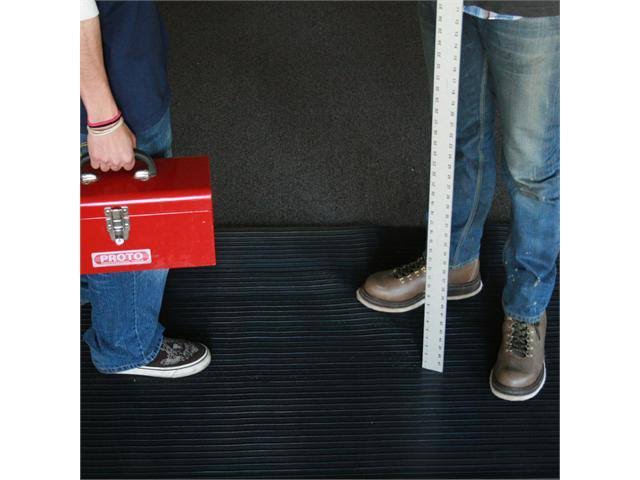 Black Composite Rib Rubber Floor Mat S193811