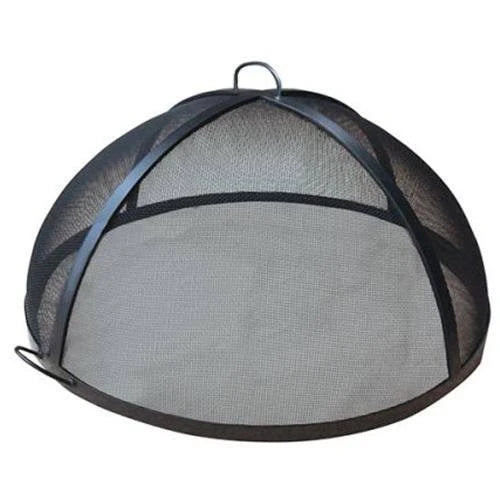 34x22 Welded Carbon Steel Dome Fire Pit Safety Screen H3875