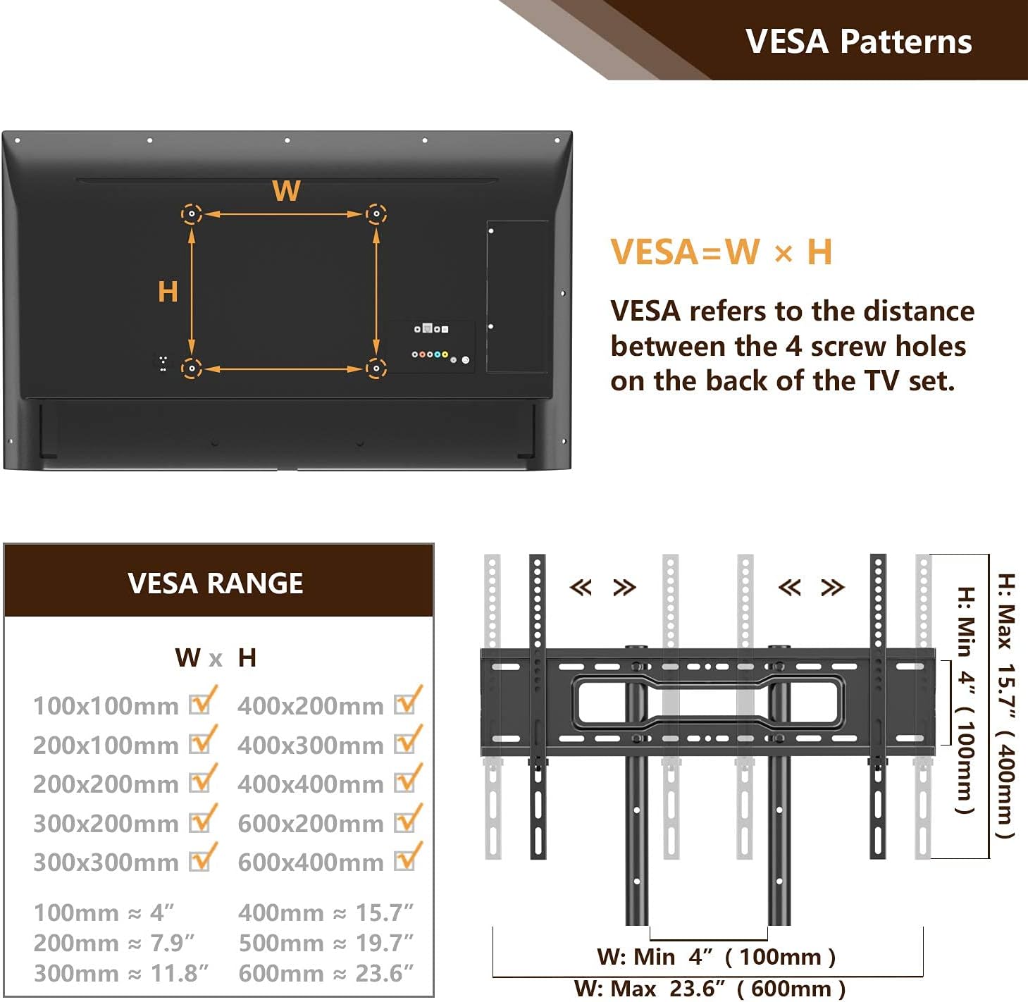 Mobile TV Stand with Wheels, Height Adjustable Rolling TV Stand with Laptop Shelf, Max VESA 600x400, Black J199
