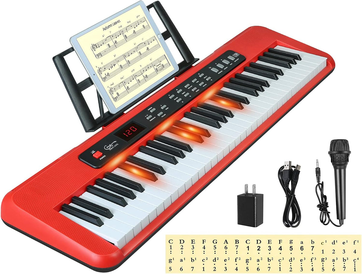 61 Key Electronic Keyboard with Lighted Keys Z1536