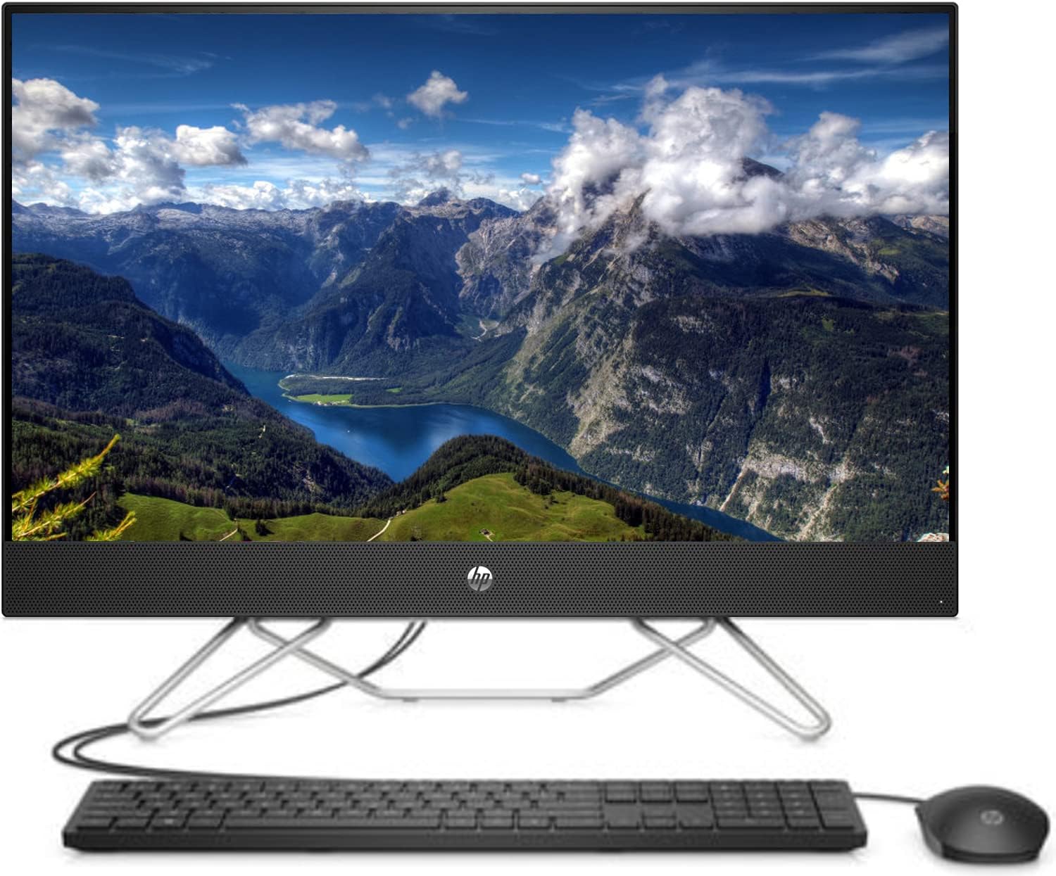 HP 27 inch FHD All-in-One Computer, AMD Ryzen 5 5500U, 16GB RAM, 512GB PCIe SSD+1TB HDD, Win11 N56885