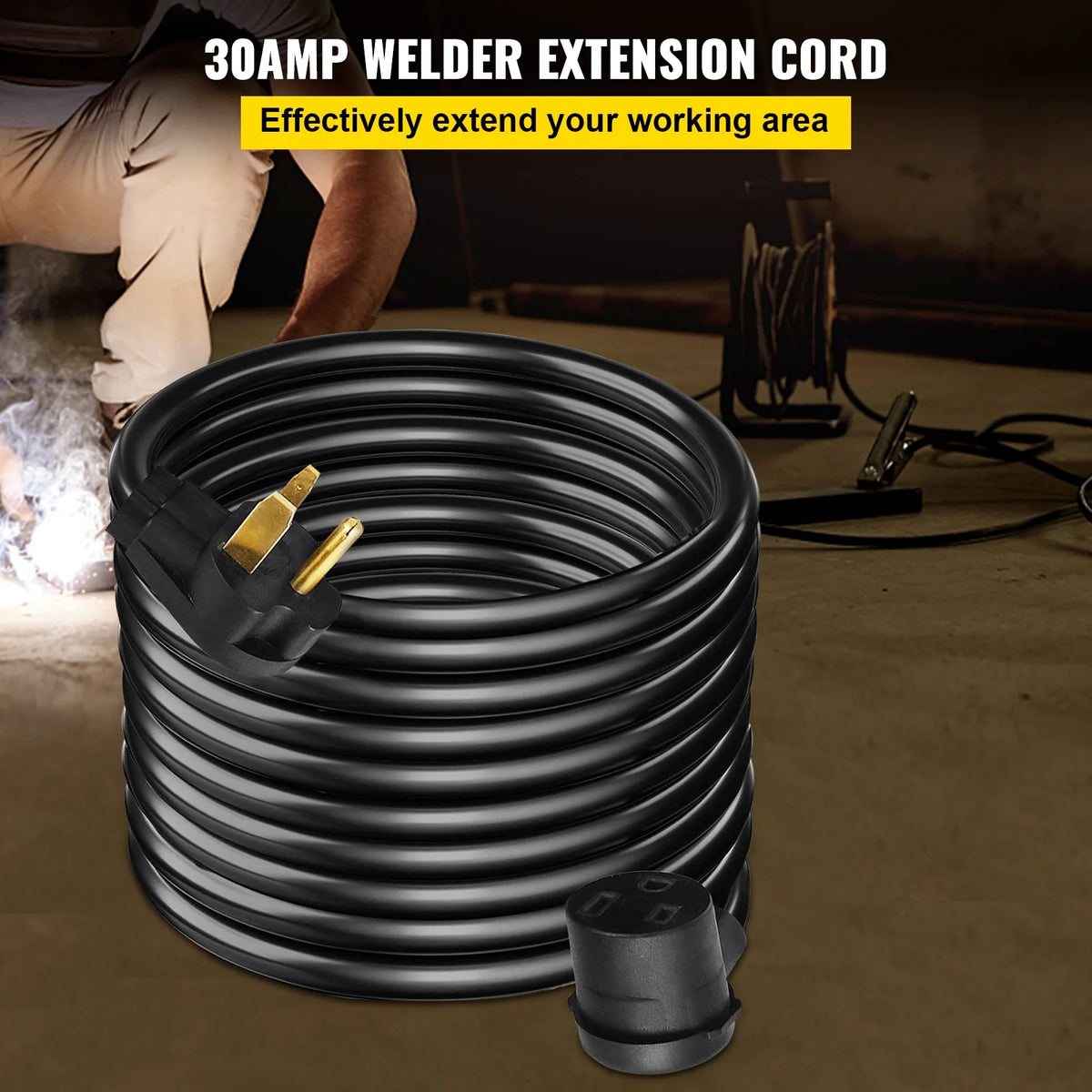 Welding Extension Cord 25 ft 10/3 30Amp 250V C810