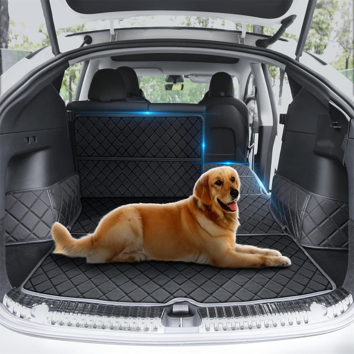 Black Waterproof Trunk Mat Cargo Liner for Tesla Model Y X6082