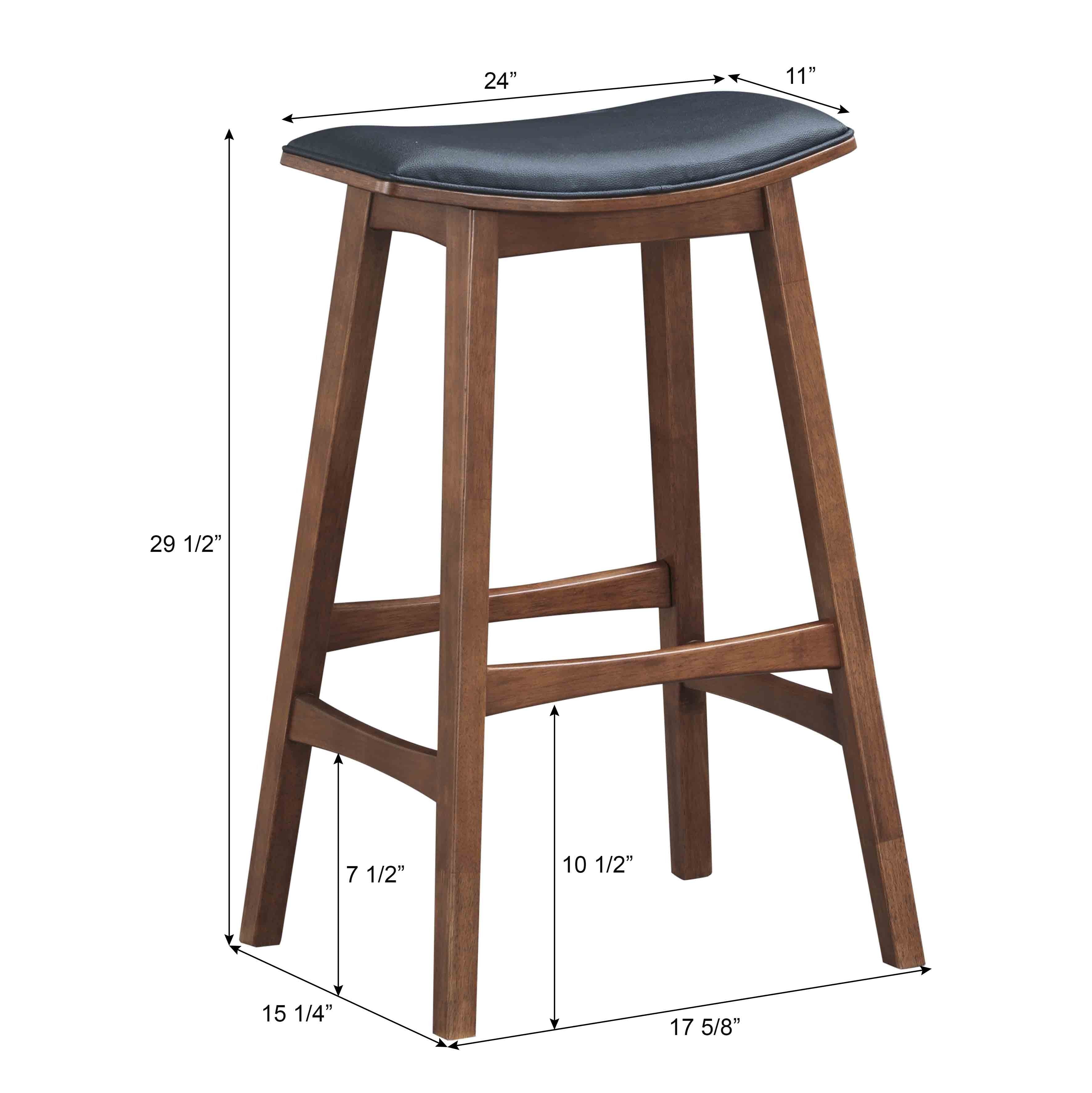 Set of 2 Faux Leather Upholstered Barstools P520