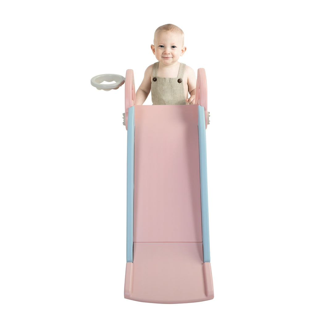 Toddler Slide with Basketball Hoop O317504