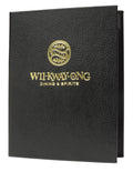 Black Ostrich Casebound Menu L37948