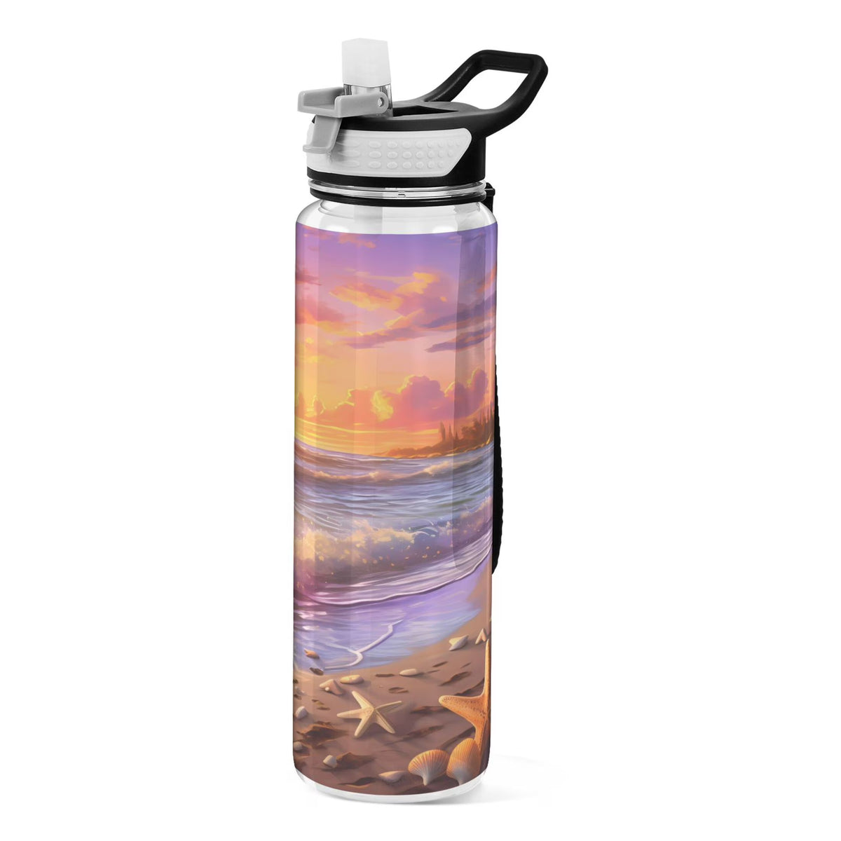 32oz Leakproof Tritan Sports Water Bottle with Straw D12642