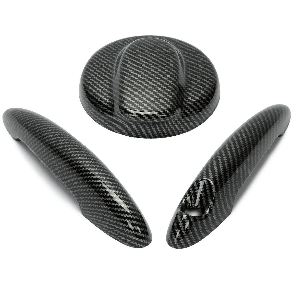 Carbon Effect Gas Tank Cap and Door Handle Covers for MINI Cooper S Q63196