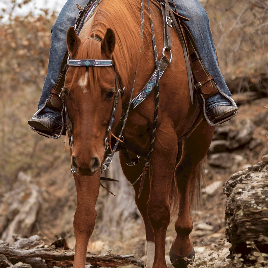 Beaded Slip Ear Headstall Z599