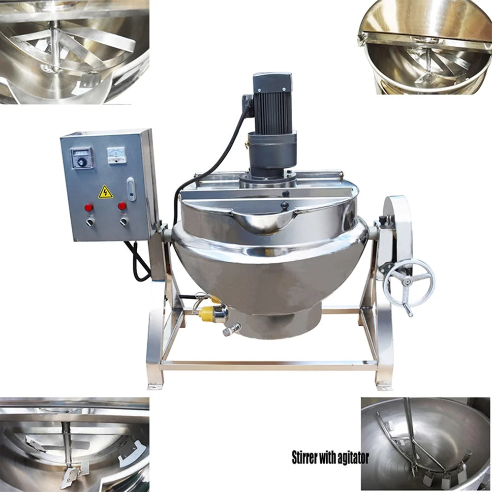 Electric Jacketed Kettle 100L 26.5 Gallon Stainless Steel 220V A4396