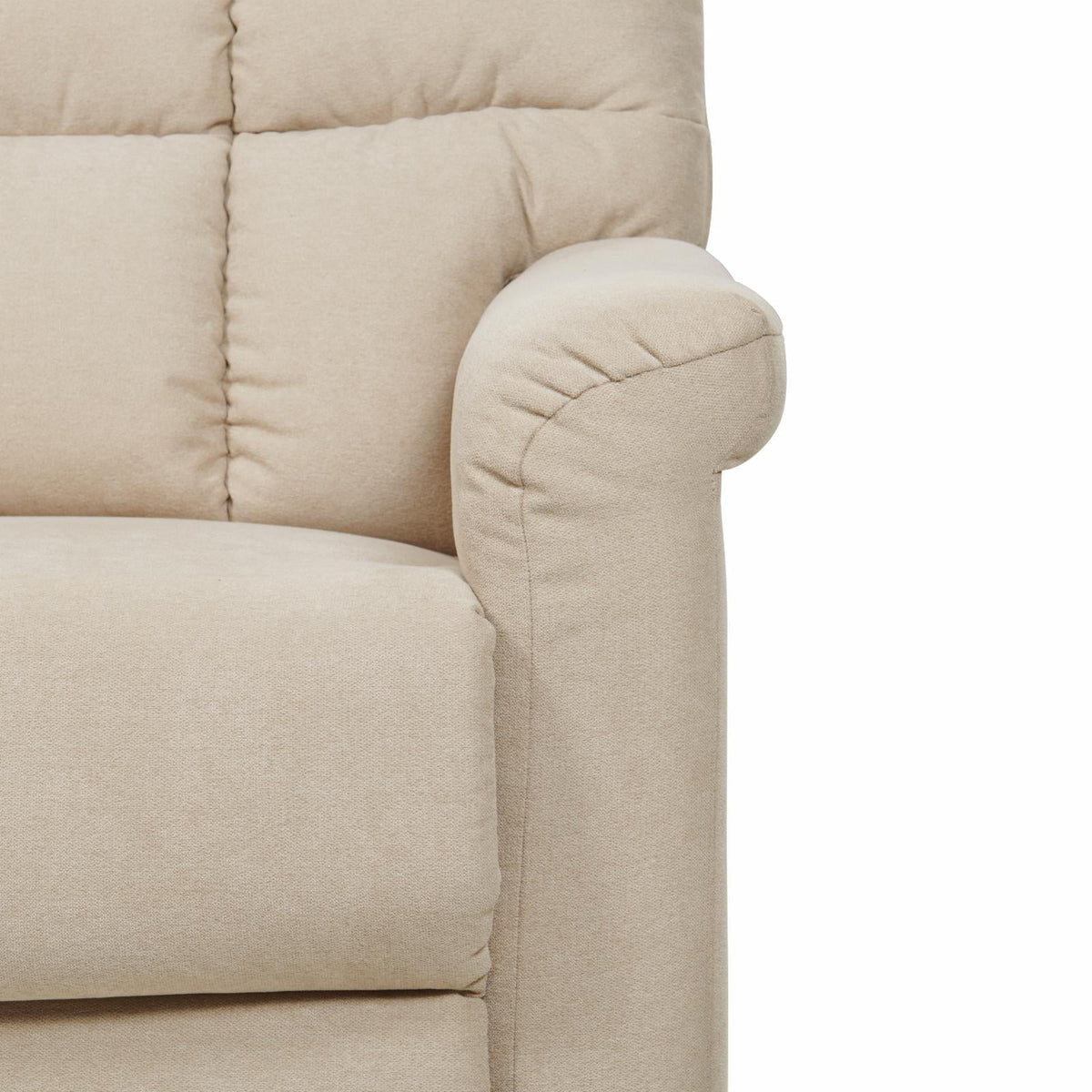 Extra Large Velour Tufted Back Wall Hugger Recliner Chair O716