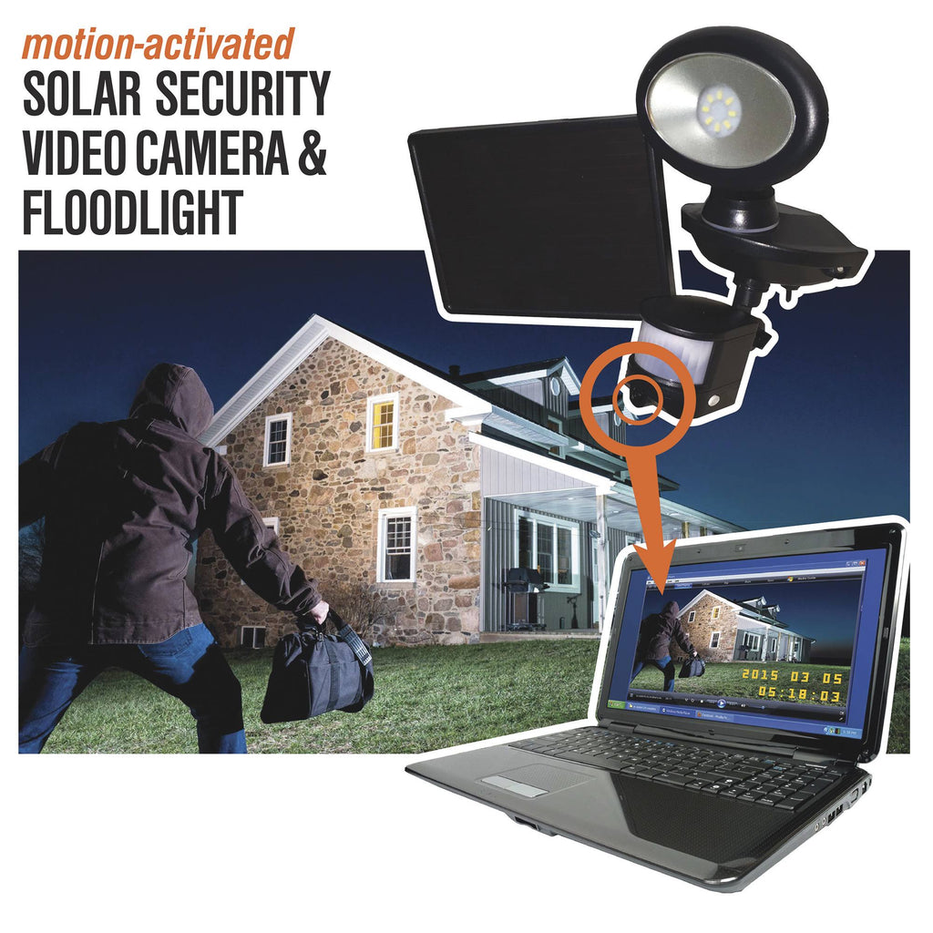 Solar Security Spotlight Video Camera V290