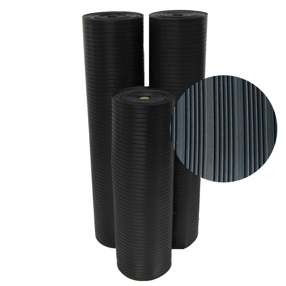 Black Composite Rib Rubber Floor Mat S193811