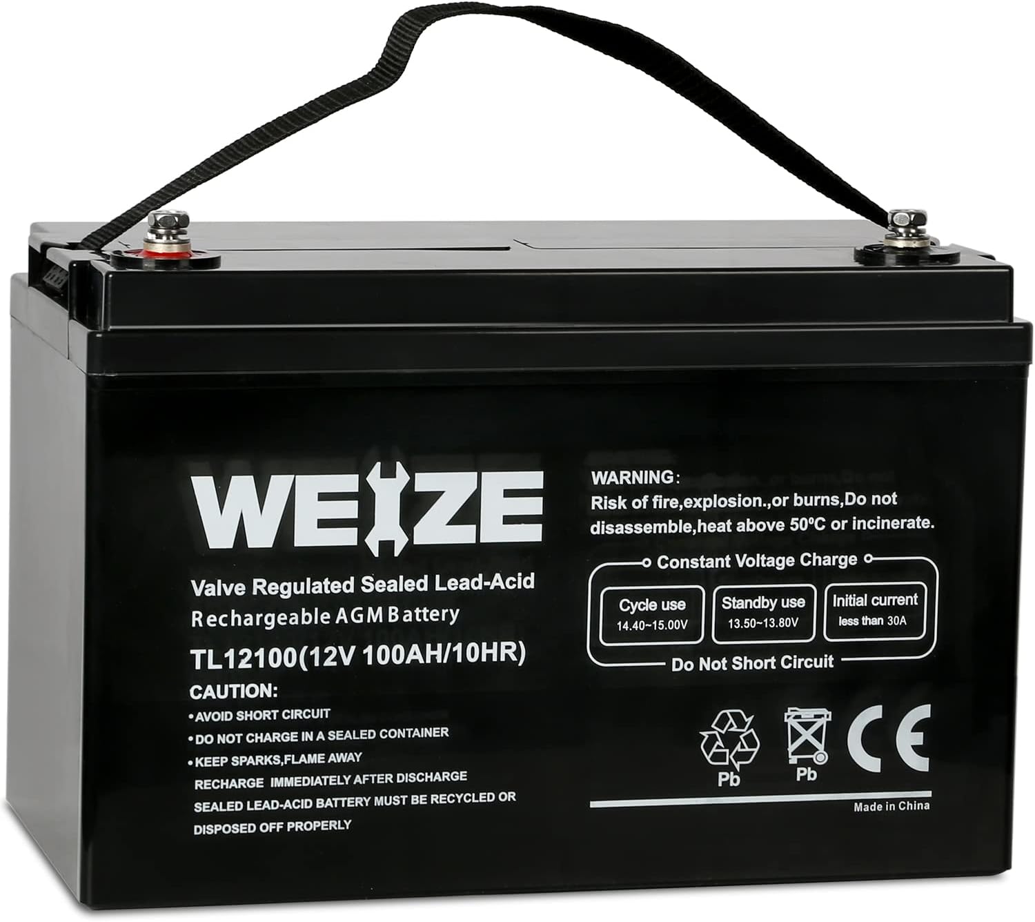 12V 100AH Deep Cycle AGM Battery E848
