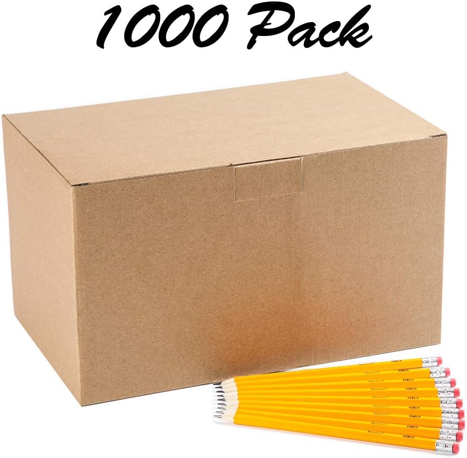 1000 Pre-sharpened Yellow Wood-Cased HB Pencils F168501