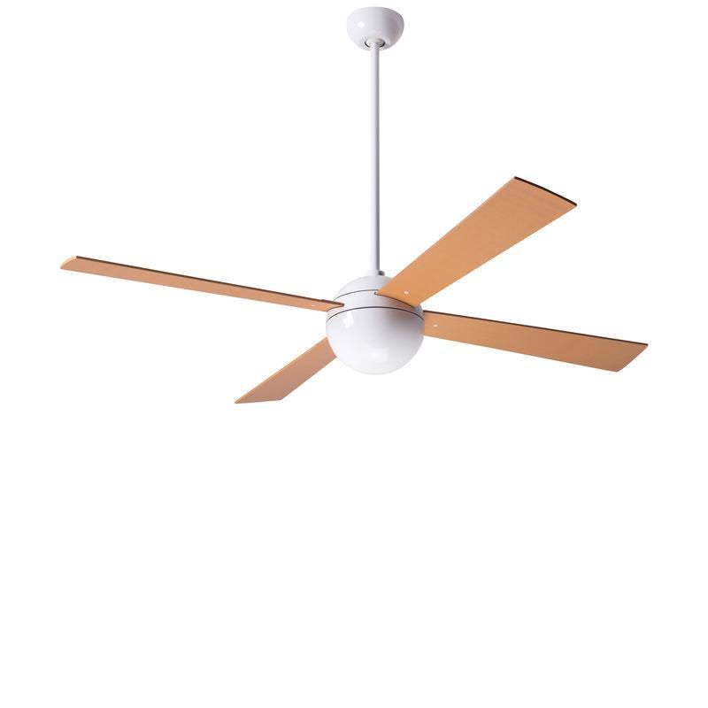 Gloss White Ball Ceiling Fan F6033